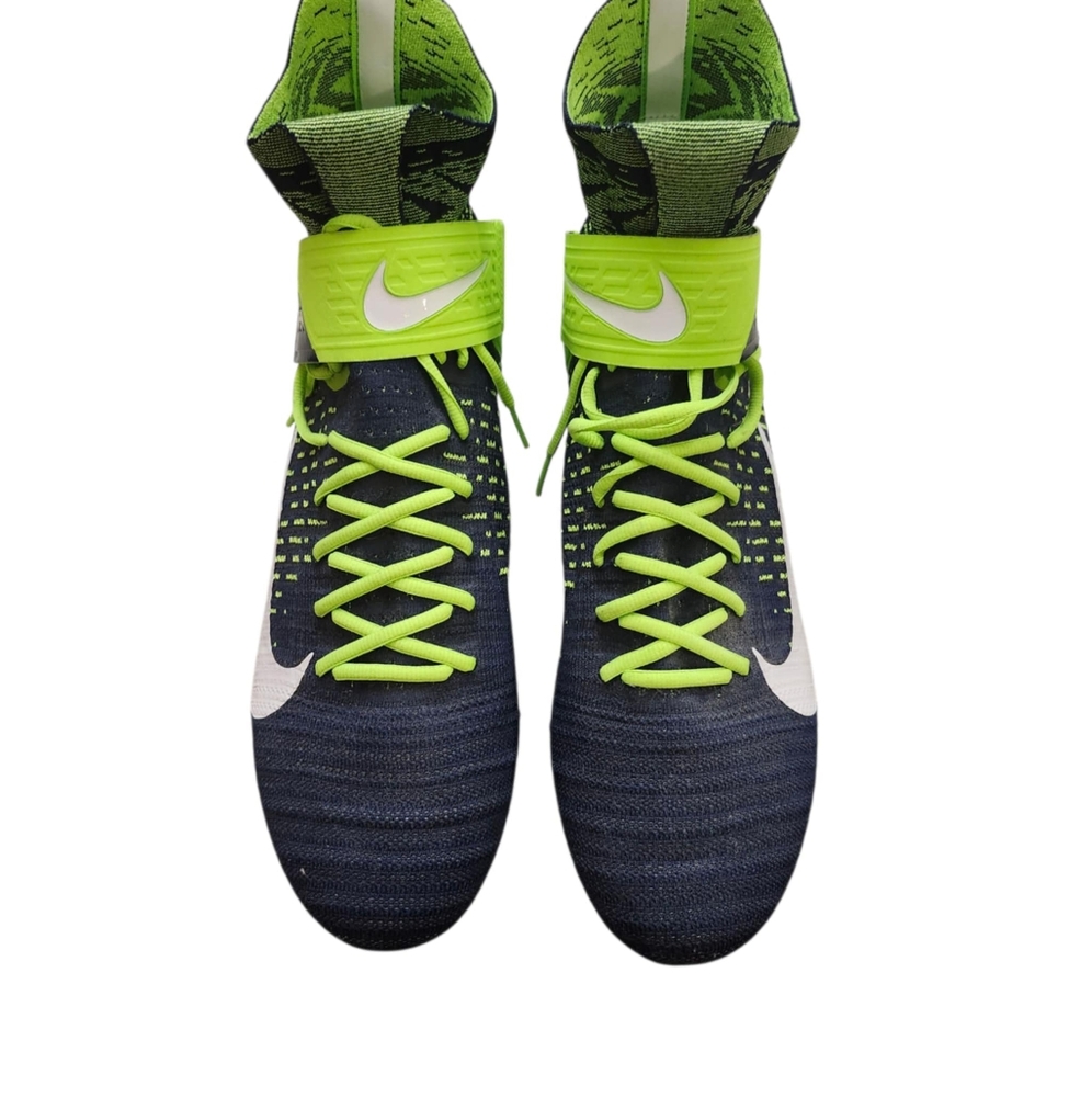 Nike Alpha Menace Elite2 Flyknit  Seattle Seahawks Cleats BV2077-400 Mens 14.5